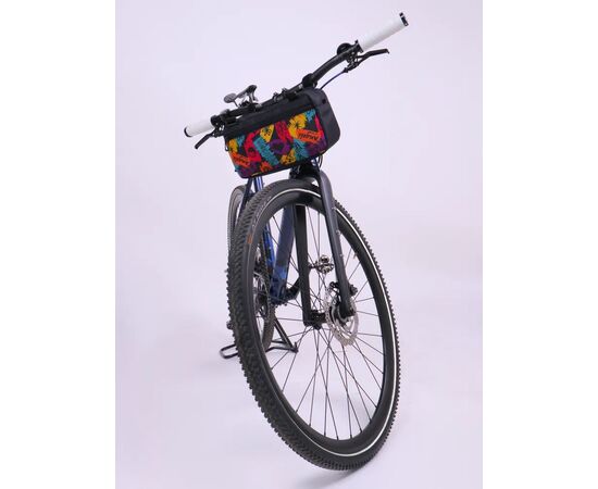 Велосумка на руль Tim-Sport Tweat (чёрный/хиппи), Цвет: коричневый, изображение 6