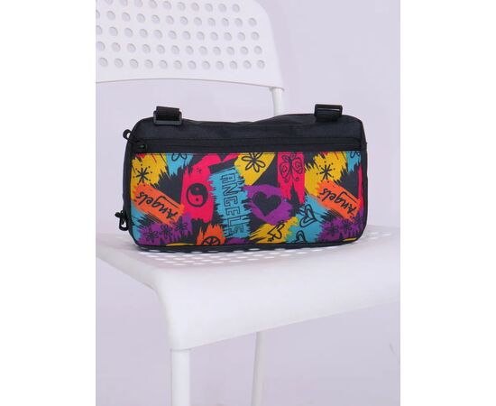 Велосумка на руль Tim-Sport Tweat (чёрный/хиппи), Цвет: коричневый, изображение 4