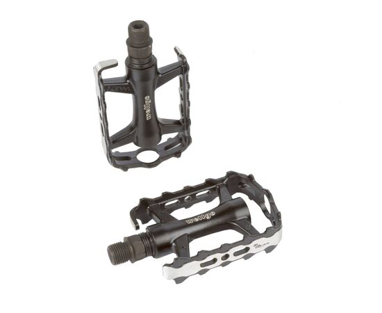 Педали велосипедные алюминиевые WELLGO LU-C27G (черные), изображение 2