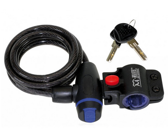 Замок на ключ M-Wave 5-233836 15/1800мм (полупрозрачный), изображение 2