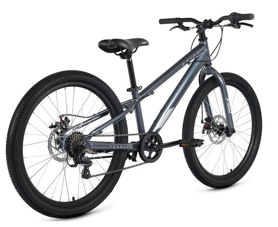 Велосипед Forward SPIKE 24 D (серый/серебристый), Цвет: серый, Размер рамы: 11", изображение 3