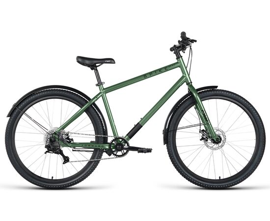 Велосипед Forward SPIKE 27,5 D (зелёный\черный), Цвет: зелёный, Размер рамы: 18"