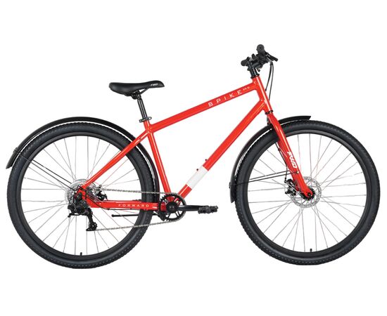 Велосипед Forward SPIKE 29 D (красный/белый), Цвет: красный, Размер рамы: 18"