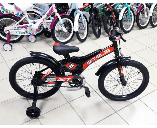 Детский велосипед Stels Jet 18" Z010 (черный), Цвет: черный, Размер рамы: 10", изображение 2