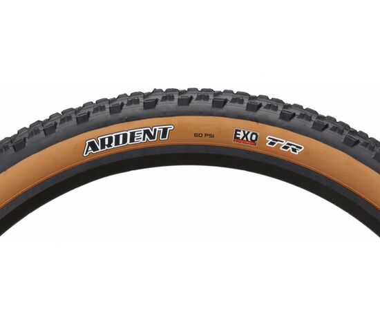Велосипедная покрышка Maxxis ARDENT EXO 29x2.25 (56-622), складная, TLR, Tan Wall, изображение 3