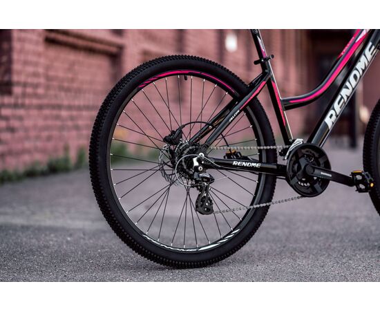 Велосипед RENOME FALCON 27.5 (чёрный/розовый), изображение 2