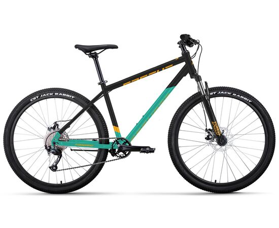 Велосипед Forward APACHE 27,5 2.0 D (черный/бирюзовый), Цвет: бирюзовый, Размер рамы: 17"