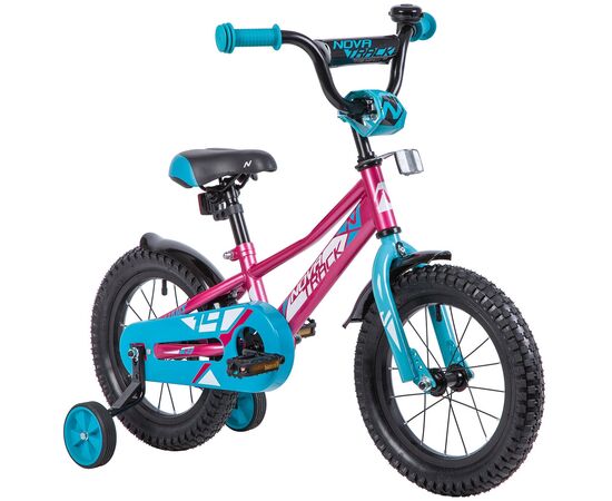 Велосипед Novatrack Valiant 14" (фуксия), Цвет: розовый, изображение 2