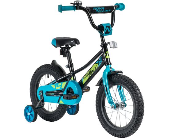 Велосипед Novatrack Valiant 14" (чёрный), Цвет: черный, изображение 2