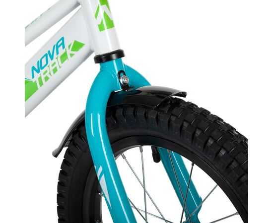 Велосипед Novatrack Valiant 16" new (белый), Цвет: белый, изображение 4