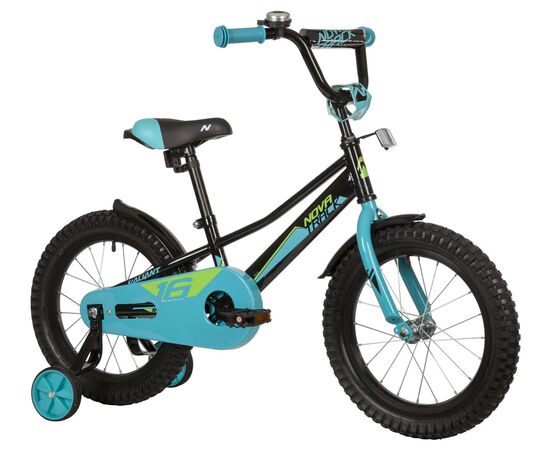 Велосипед Novatrack Valiant 16" new (чёрный), Цвет: черный, изображение 2