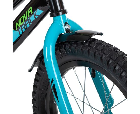 Велосипед Novatrack Valiant 16" new (чёрный), Цвет: черный, изображение 4
