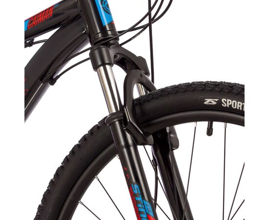 Велосипед Stinger Caiman D 26" (чёрный), Цвет: черный, Размер рамы: 16", изображение 4 Велосипед Stinger Caiman D 26" (чёрный), Цвет: черный, Размер рамы: 16", изображение 4