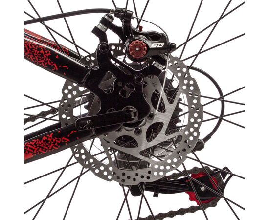 Велосипед Stinger Caiman D 26" (чёрный), Цвет: черный, Размер рамы: 16", изображение 8 Велосипед Stinger Caiman D 26" (чёрный), Цвет: черный, Размер рамы: 16", изображение 8