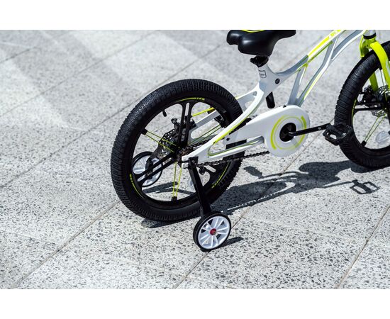 Детский велосипед Lenjoy Pilot 18 (белый/лимонный), Цвет: белый, изображение 10