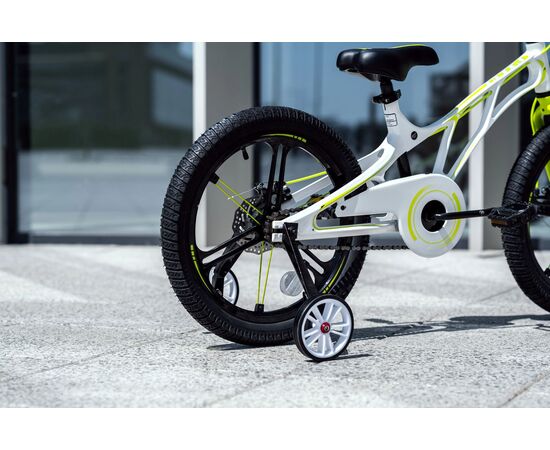 Детский велосипед Lenjoy Pilot 18 (белый/лимонный), Цвет: белый, изображение 9