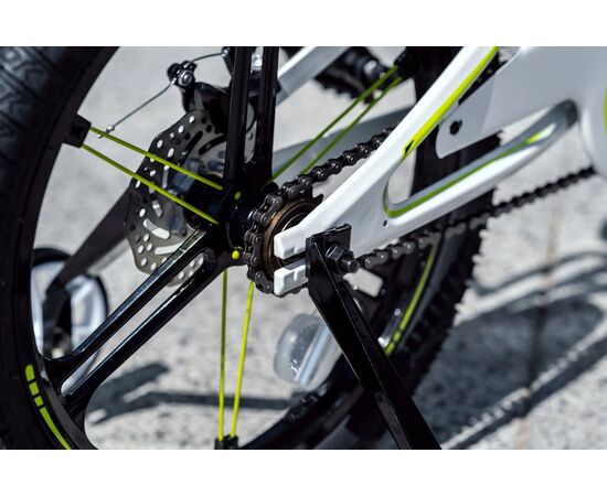 Детский велосипед Lenjoy Pilot 18 (белый/лимонный), Цвет: белый, изображение 8