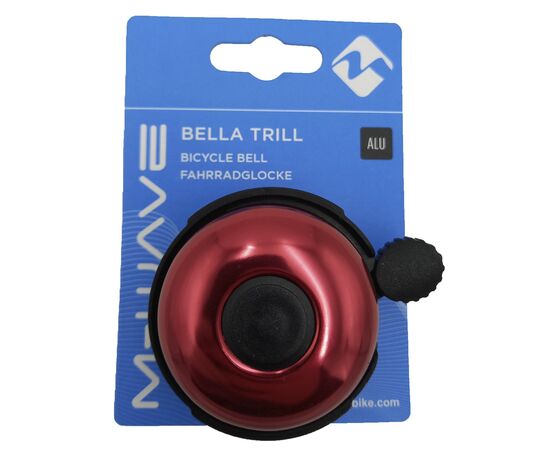 Звонок для велосипеда M-Wave 5-420152 D=53мм (черно-красный), Цвет: красный, изображение 2