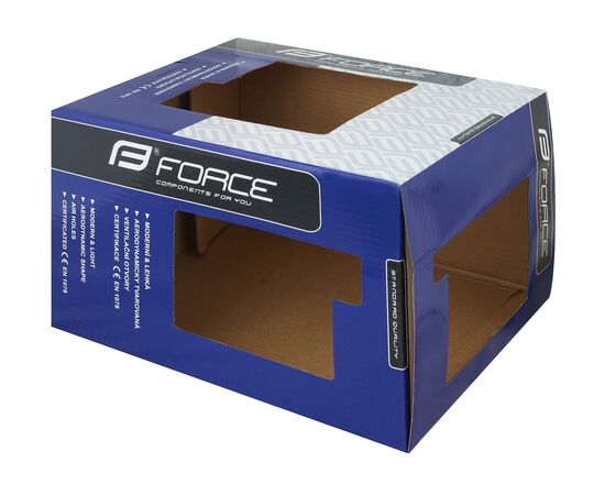 Шлем Force ROAD Junior (черно-бело-серый), изображение 8