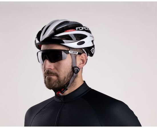 Шлем Force ROAD Junior (черно-бело-серый), изображение 7