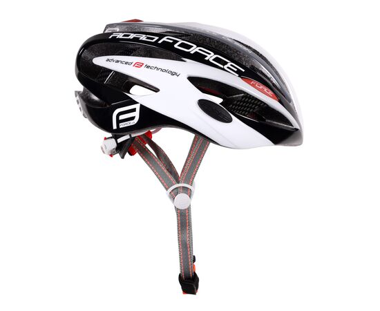 Шлем Force ROAD Junior (черно-бело-серый), изображение 2