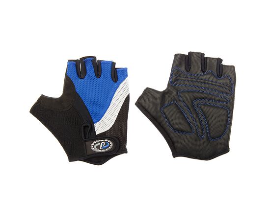 Перчатки JAFFSON SCG 46-0210 (чёрный/белый/синий), Цвет: синий, Размер: XL