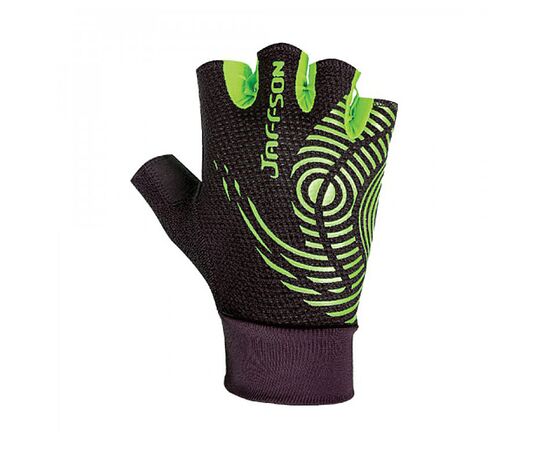 Перчатки JAFFSON SCG 46-0336 (чёрный/зелёный), Цвет: зелёный, Размер: L, изображение 2