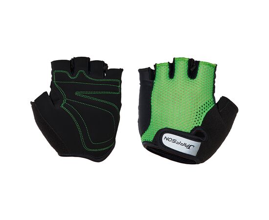 Перчатки JAFFSON SCG 46-0398 (чёрный/зелёный), Цвет: зелёный, Размер: L
