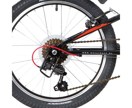 Велосипед Novatrack Racer 6.V 20" (чёрный), изображение 6