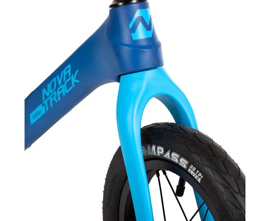 Беговел Novatrack 12" Indigo (синий), Цвет: синий, изображение 4