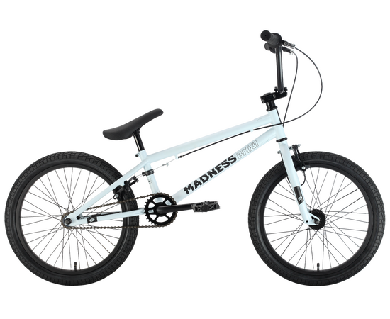 Велосипед Stark'22 Madness BMX 1 (серебристый/черный), Цвет: серый