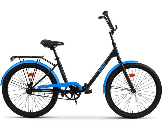Велосипед Aist Smart 24 1.1 24 (чёрный/синий), Цвет: синий, Размер рамы: 24"