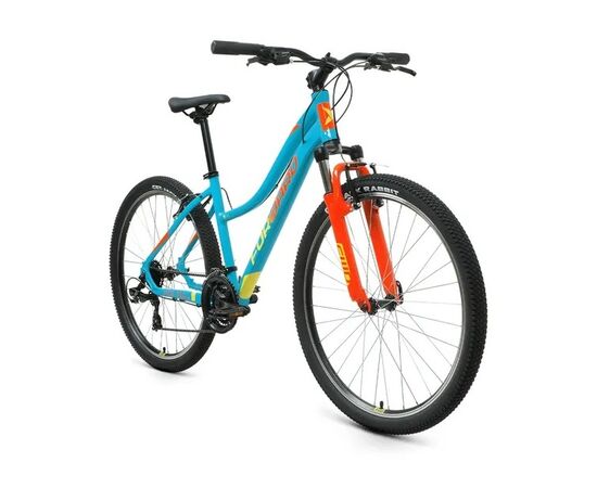 Велосипед Forward JADE 27.5 1.0 (бирюзовый/желтый), Цвет: бирюзовый, Размер рамы: 16,5", изображение 2