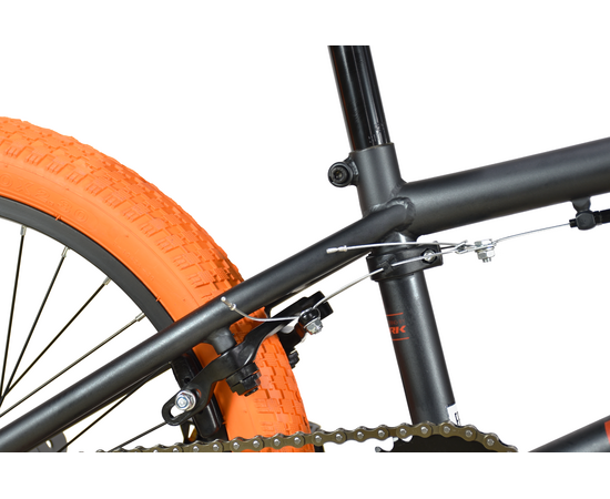 Велосипед Stark'23 Madness BMX 2 (серый/оранжевый/оранжевый), Цвет: черный, изображение 3