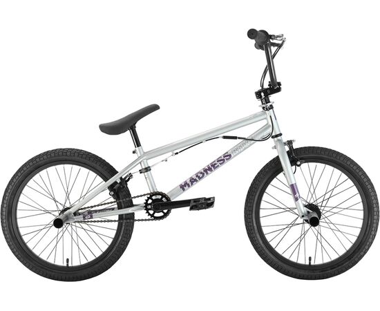 Велосипед Stark'22 Madness BMX 3 (серебристый/фиолетовый)