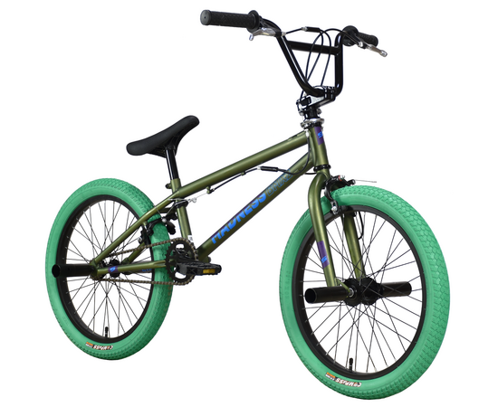 Велосипед Stark'23 Madness BMX 2 (зеленый/голубой/зеленый), Цвет: зелёный, изображение 2