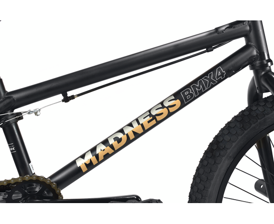 Велосипед Stark'22 Madness BMX 4 (черный/золотой), изображение 6