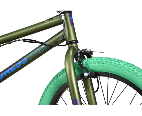 Велосипед Stark'23 Madness BMX 2 (зеленый/голубой/зеленый), Цвет: зелёный, изображение 4
