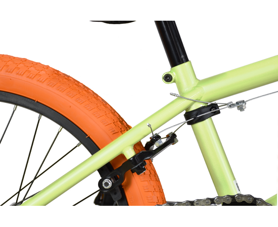 Велосипед Stark'23 Madness BMX 5 (оливковый/зеленый/оранжевый), изображение 3