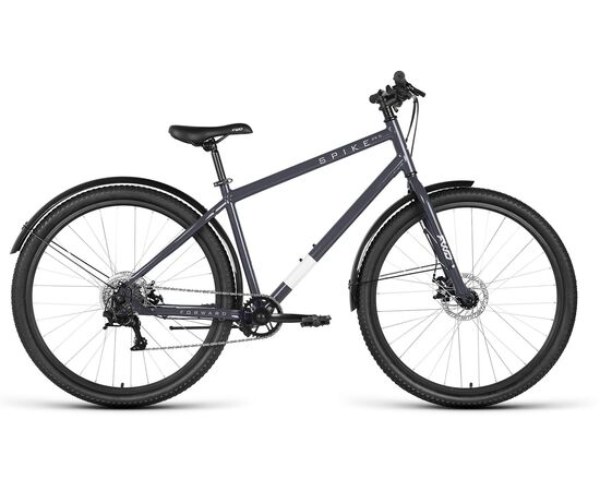Велосипед Forward SPIKE 29 D (серый/серебристый), Цвет: серый, Размер рамы: 18"