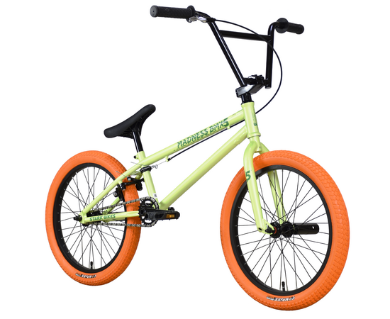 Велосипед Stark'23 Madness BMX 5 (оливковый/зеленый/оранжевый), изображение 2