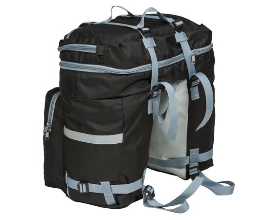 Велорюкзак на багажник (велоштаны) Course 30-50 литров (чёрный), Цвет: черный, изображение 2