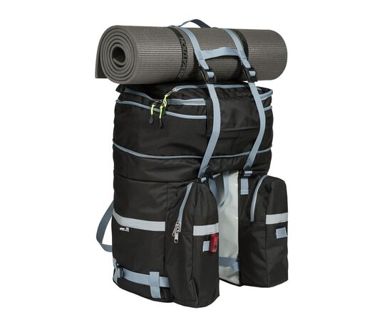 Велорюкзак на багажник (велоштаны) Course 30-50 литров (чёрный), Цвет: черный, изображение 7