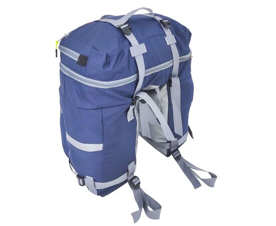 Велорюкзак на багажник (велоштаны) Course 30-50 литров (синий), Цвет: синий, изображение 2