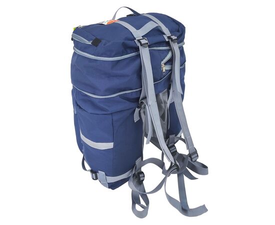 Велорюкзак на багажник (велоштаны) Course 30-50 литров (синий), Цвет: синий, изображение 4