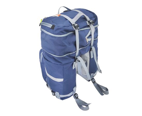 Велорюкзак на багажник (велоштаны) Course 30-50 литров (синий), Цвет: синий, изображение 6