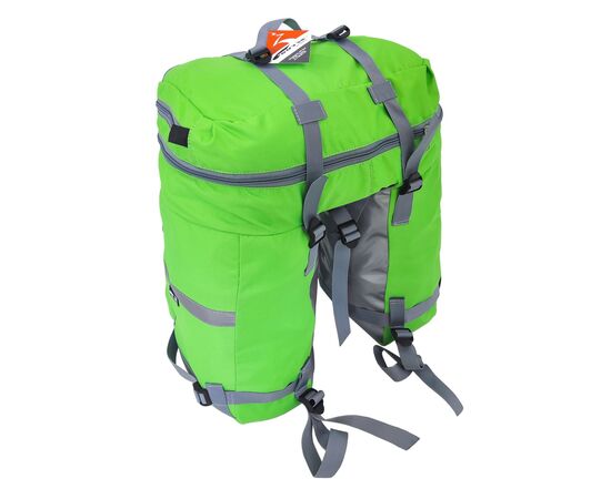 Велорюкзак на багажник (велоштаны) Course 30-50 литров (зелёный), Цвет: зелёный, изображение 2