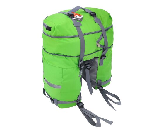 Велорюкзак на багажник (велоштаны) Course 30-50 литров (зелёный), Цвет: зелёный, изображение 6