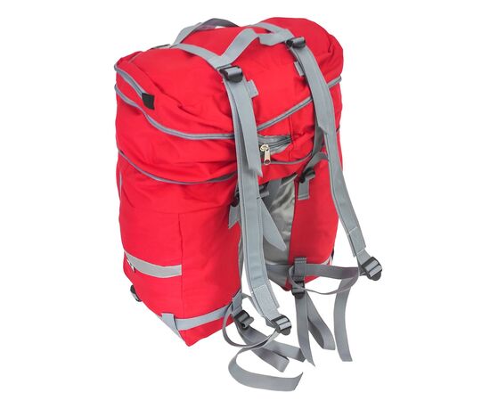 Велорюкзак на багажник (велоштаны) Course 30-50 литров (красный), Цвет: красный, изображение 4