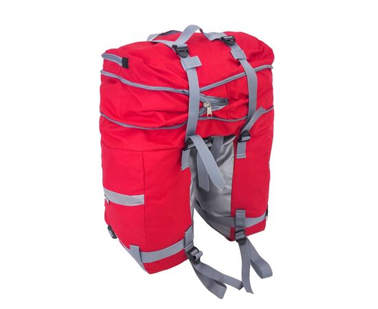 Велорюкзак на багажник (велоштаны) Course 30-50 литров (красный), Цвет: красный, изображение 6